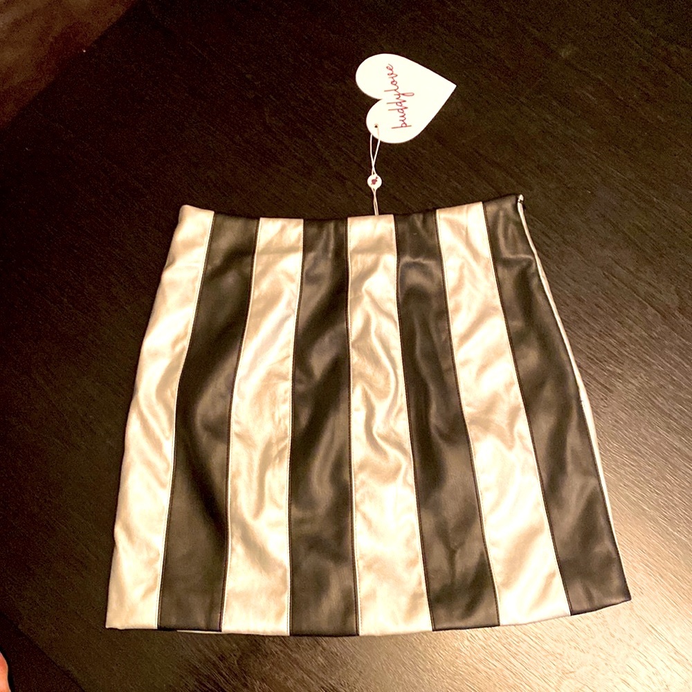 Buddy Love leather miniskirt